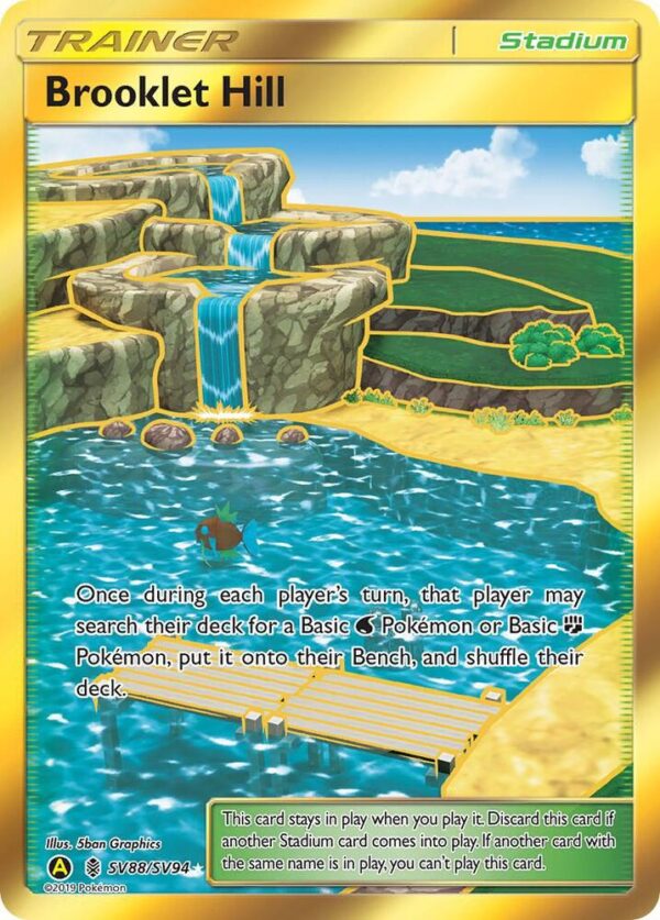 Brooklet Hill SV88/SV94 Holofoil Hidden Fates: Shiny Vault Brooklet Hill SV88/SV94 Holofoil Hidden Fates: Shiny Vault