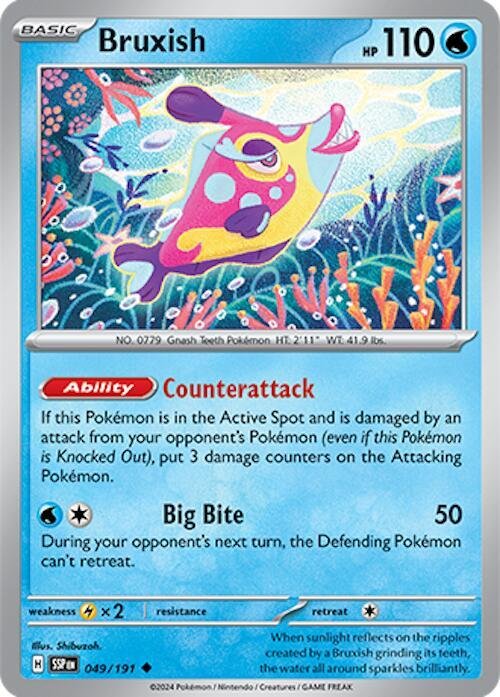 Bruxish 049/191 Reverse Holofoil SV08: Surging Sparks