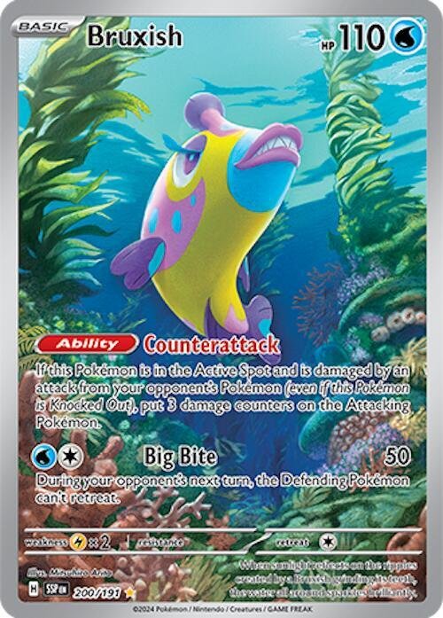 Bruxish 200/191 Holofoil SV08: Surging Sparks Bruxish 200/191 Holofoil SV08: Surging Sparks