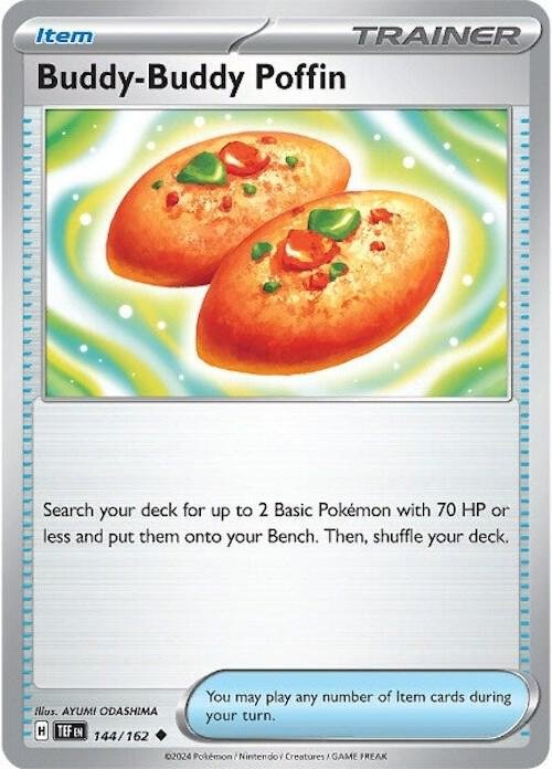 Buddy-Buddy Poffin 144/162 Reverse Holofoil SV05: Temporal Forces