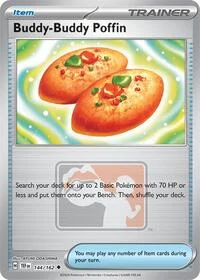 Buddy-Buddy Poffin | 144/162 | Reverse Holofoil | League & Championship Cards