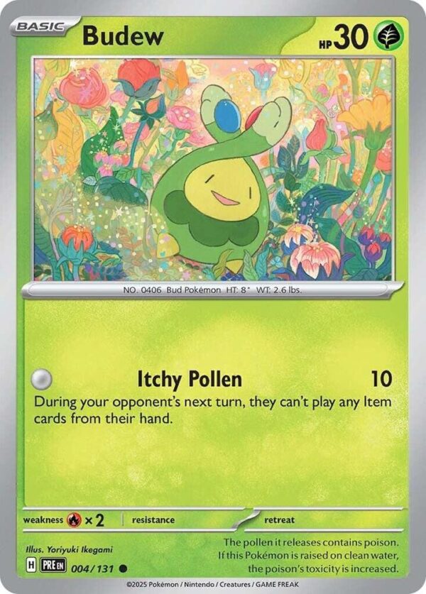 Budew 004/131 Normal SV: Prismatic Evolutions Budew 004/131 Normal SV: Prismatic Evolutions