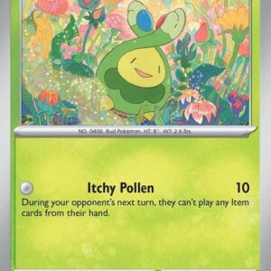 Budew 004/131 Reverse Holofoil SV: Prismatic Evolutions Budew 004/131 Reverse Holofoil SV: Prismatic Evolutions