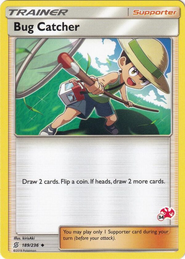 Bug Catcher 189/236 (#34 Charizard Stamped) Normal Battle Academy Bug Catcher 189/236 (#34 Charizard Stamped) Normal Battle Academy
