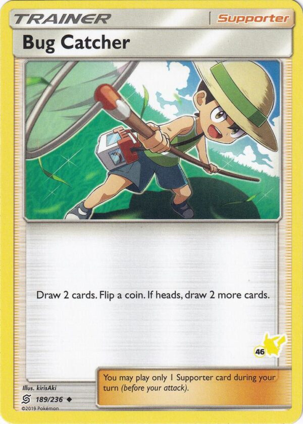 Bug Catcher 189/236 (#46 Pikachu Stamped) Normal Battle Academy