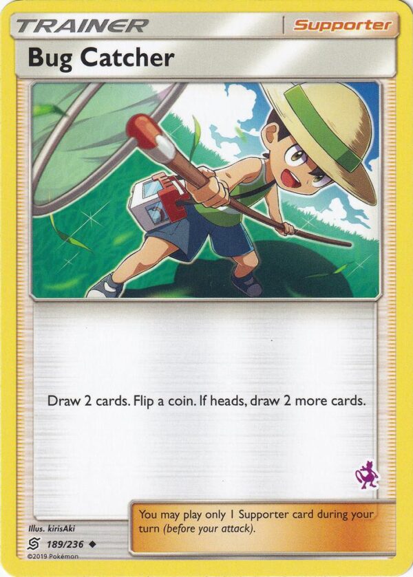 Bug Catcher 189/236 (Mewtwo Stamped) Normal Battle Academy