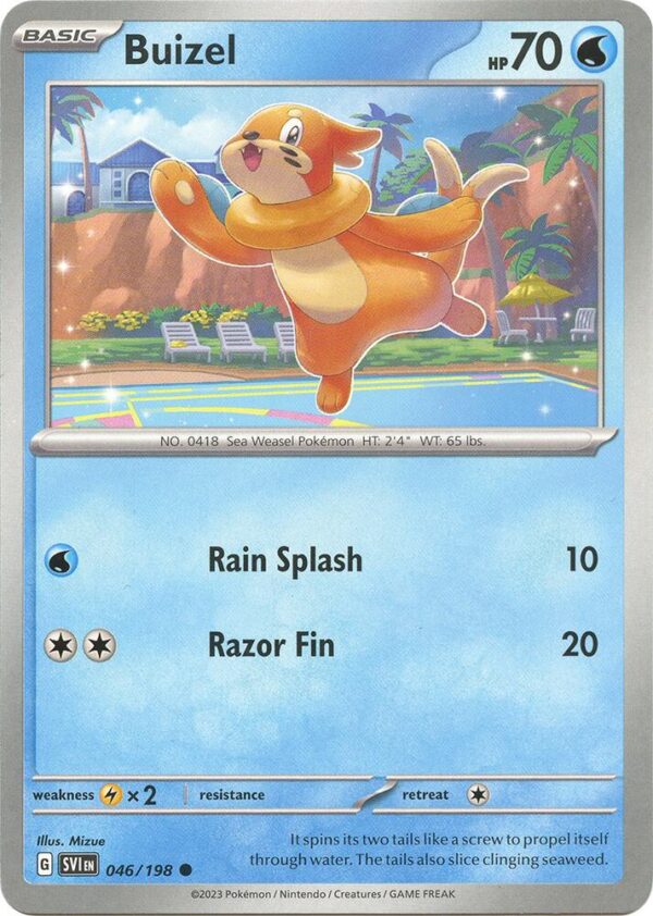 Buizel 046/198 Reverse Holofoil SV01: Scarlet & Violet Base Set
