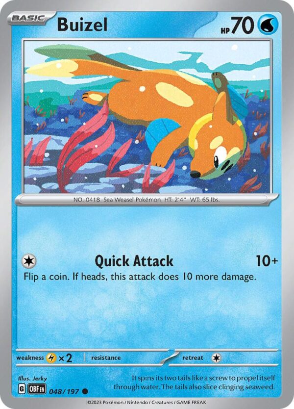 Buizel 048/197 Normal SV03: Obsidian Flames