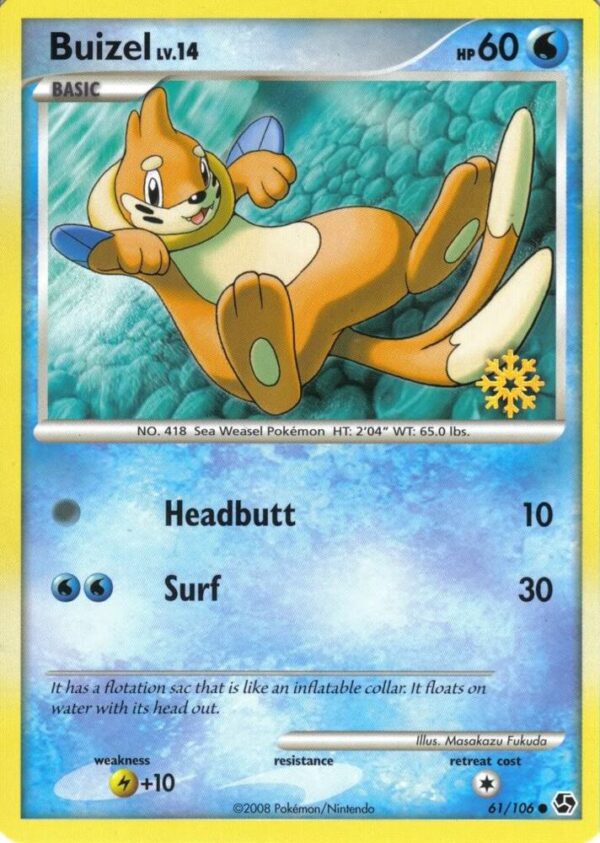 Buizel 61/106 061/106 Normal Countdown Calendar Promos