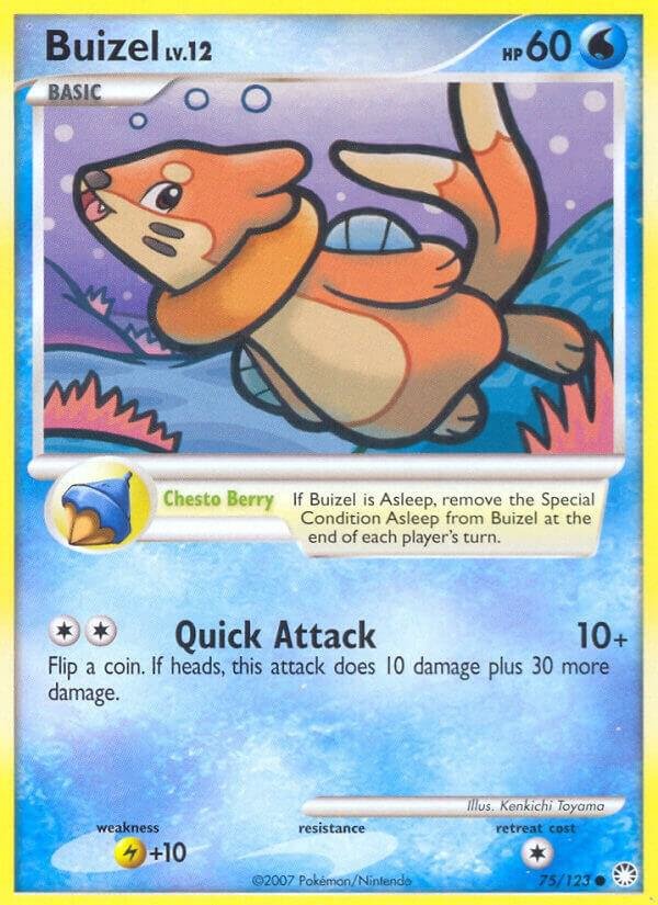 Buizel 75/123 Reverse Holofoil Mysterious Treasures Buizel 75/123 Reverse Holofoil Mysterious Treasures