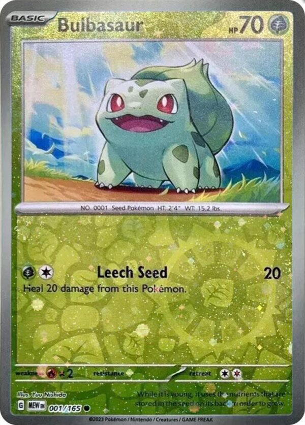 Bulbasaur 001/165 (Reverse Cosmos Holo) (Costco Exclusive) Holofoil Miscellaneous Cards & Products