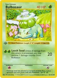 Bulbasaur | 044/102 | 1st Edition | Base Set (Shadowless)