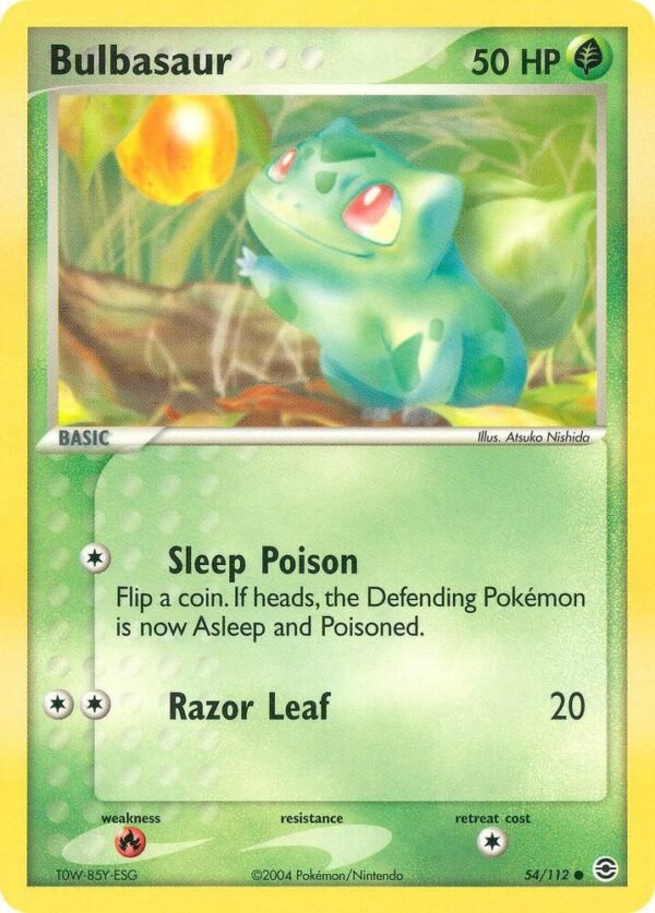 Bulbasaur 054/112 Reverse Holofoil FireRed & LeafGreen