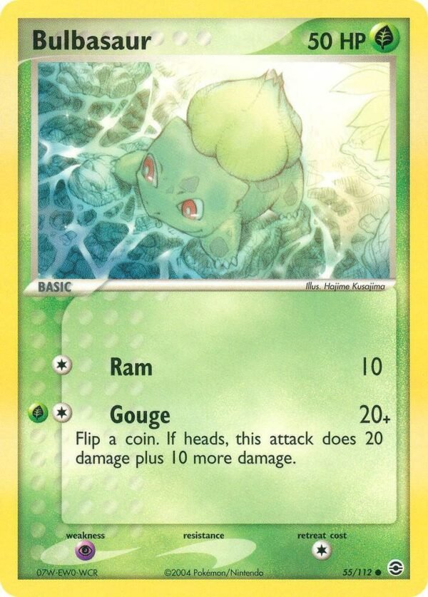 Bulbasaur 055/112 Reverse Holofoil FireRed & LeafGreen Bulbasaur 055/112 Reverse Holofoil FireRed & LeafGreen