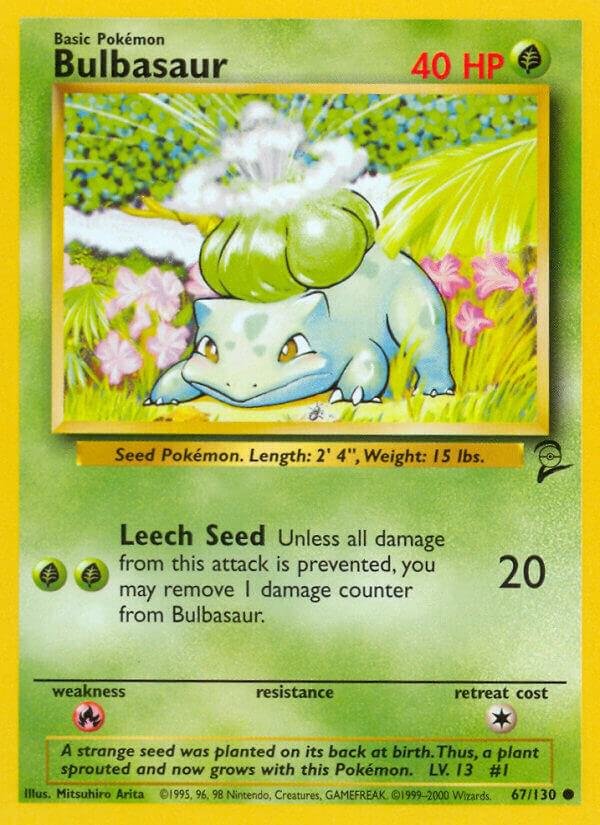 Bulbasaur 067/130 Normal Base Set 2