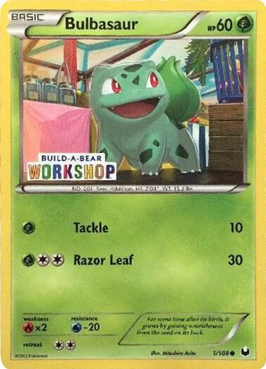 Bulbasaur 1/108 (Build-A-Bear Workshop Exclusive) 001/108 Normal Miscellaneous Cards & Products