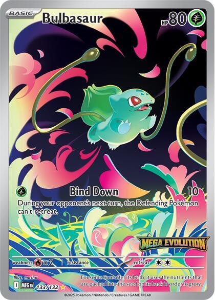 Bulbasaur 133/132 (Mega Evolution Stamped) Holofoil Miscellaneous Cards & Products