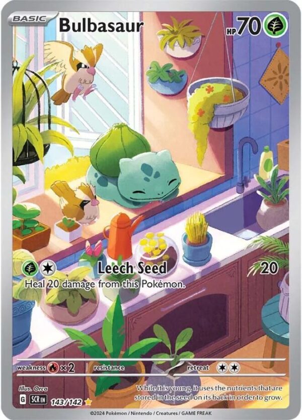 Bulbasaur 143/142 Holofoil SV07: Stellar Crown Bulbasaur 143/142 Holofoil SV07: Stellar Crown