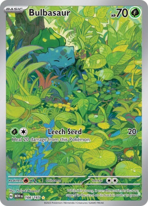 Bulbasaur 166/165 Holofoil SV: Scarlet & Violet 151 Bulbasaur 166/165 Holofoil SV: Scarlet & Violet 151