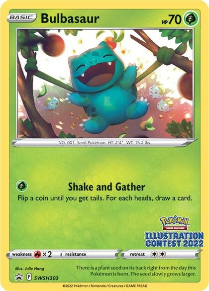Bulbasaur (Illustration Contest 2022) SWSH303 Normal SWSH: Sword & Shield Promo Cards