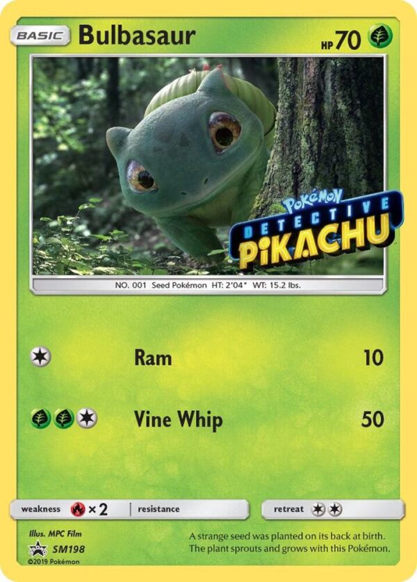 Bulbasaur SM198 (Detective Pikachu Stamped) Holofoil SM Promos