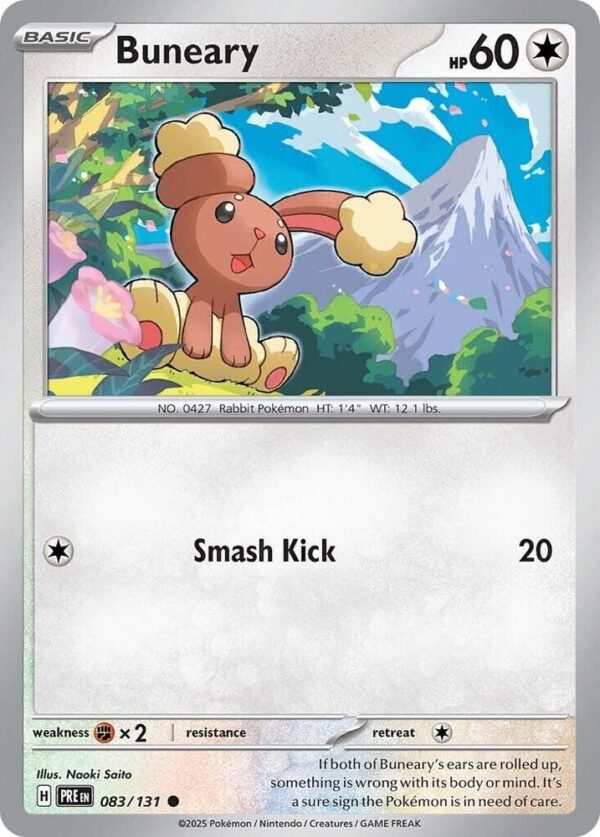 Buneary 083/131 Normal SV: Prismatic Evolutions Buneary 083/131 Normal SV: Prismatic Evolutions