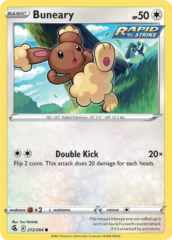Buneary 212/264 Normal SWSH08: Fusion Strike