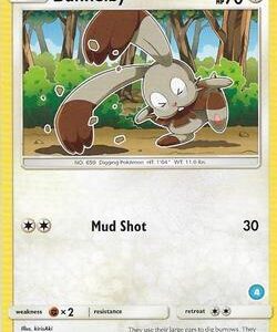 Bunnelby (4) 87/111 Normal SM Trainer Kit: Alolan Sandslash & Alolan Ninetales