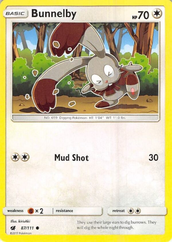 Bunnelby 87/111 Normal SM – Crimson Invasion