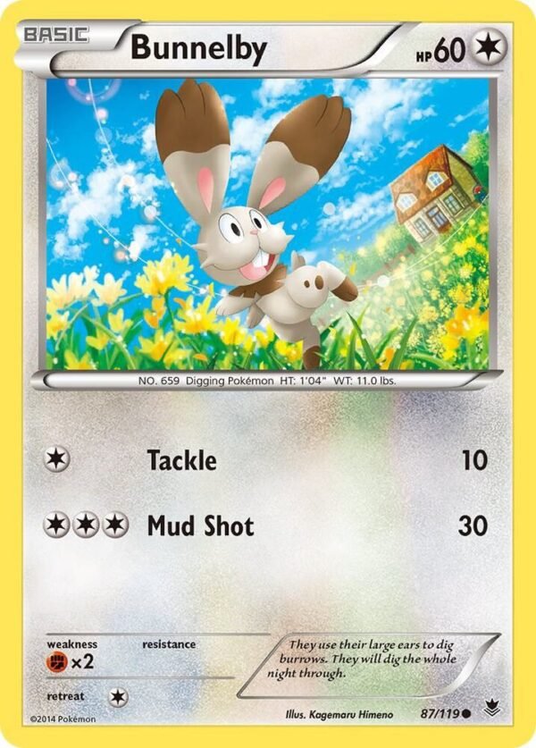 Bunnelby 87/119 Reverse Holofoil XY – Phantom Forces Bunnelby 87/119 Reverse Holofoil XY – Phantom Forces