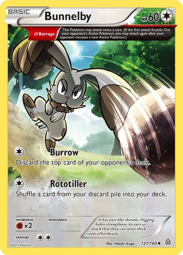 Bunnelby (Omega) 121/160 Reverse Holofoil XY – Primal Clash