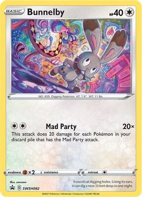 Bunnelby SWSH082 Holofoil SWSH: Sword & Shield Promo Cards