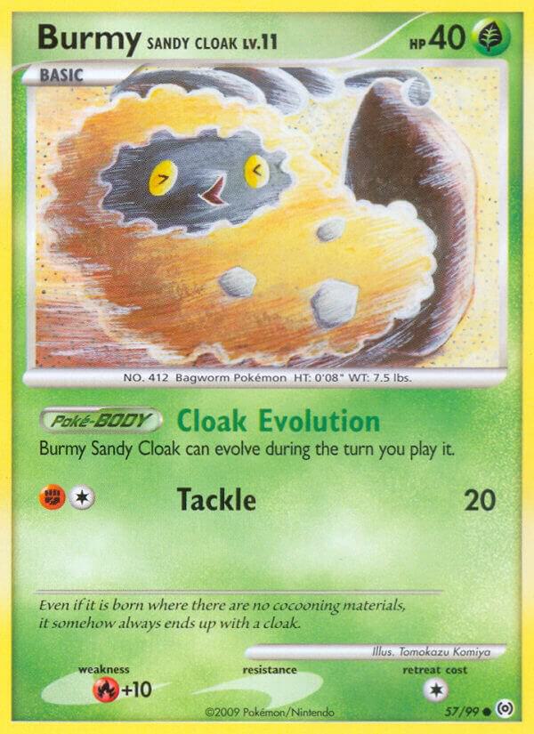 Burmy Sandy Cloak 57/99 Reverse Holofoil Arceus Burmy Sandy Cloak 57/99 Reverse Holofoil Arceus