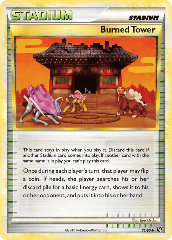 Burned Tower 71/90 Reverse Holofoil Undaunted Burned Tower 71/90 Reverse Holofoil Undaunted