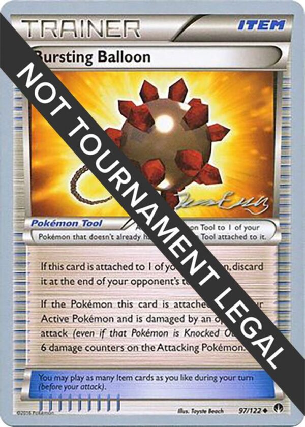 Bursting Balloon 2016 (Jesper Eriksen) 97/122 Normal World Championship Decks Bursting Balloon 2016 (Jesper Eriksen) 97/122 Normal World Championship Decks