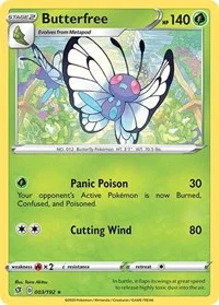 Butterfree | 003/192 | Normal | SWSH02: Rebel Clash Butterfree | 003/192 | Normal | SWSH02: Rebel Clash