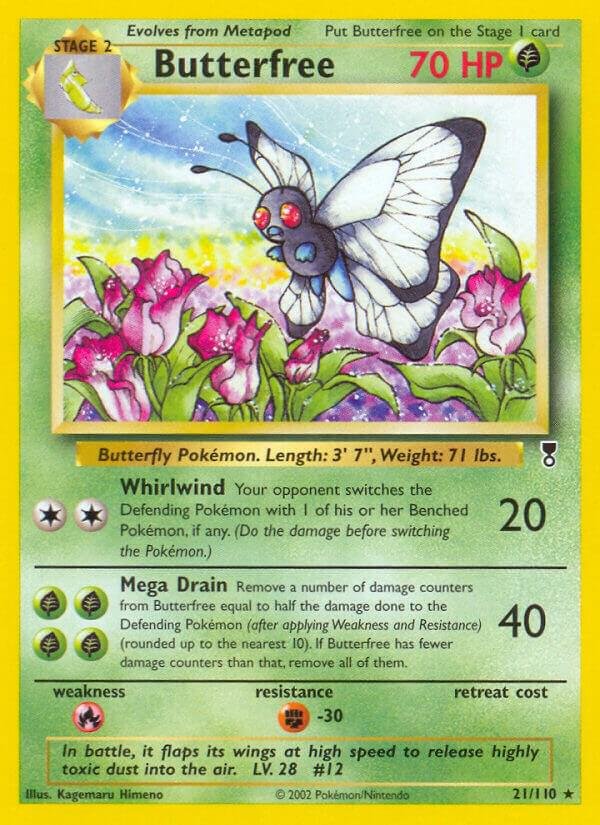 Butterfree 021/110 Reverse Holofoil Legendary Collection