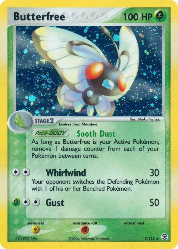 Butterfree 2/112 Holofoil FireRed & LeafGreen