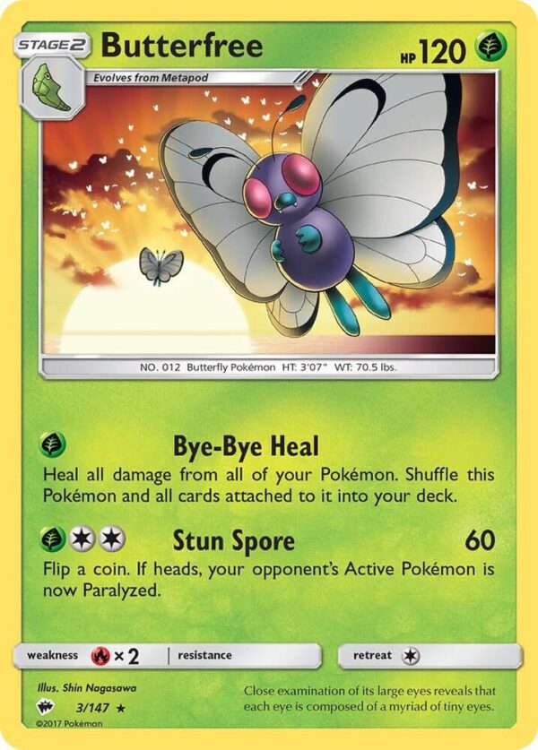 Butterfree 3/147 Normal SM – Burning Shadows