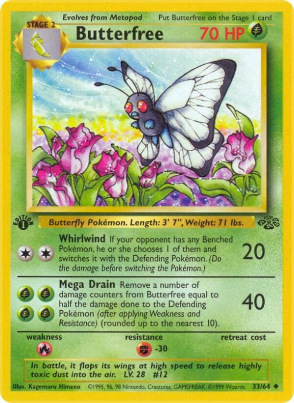 Butterfree 33/64 1st Edition Jungle