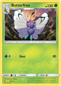 Butterfree | 3/68 | Reverse Holofoil | Hidden Fates