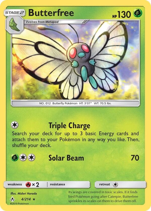 Butterfree 4/214 Normal SM – Unbroken Bonds Butterfree 4/214 Normal SM – Unbroken Bonds