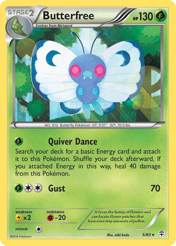 Butterfree 5/83 Reverse Holofoil Generations