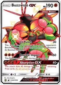 Buzzwole GX | SV68/SV94 | Holofoil | Hidden Fates: Shiny Vault