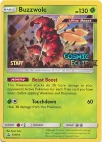 Buzzwole | SM218 (Prerelease) [Staff] | Holofoil | SM Promos