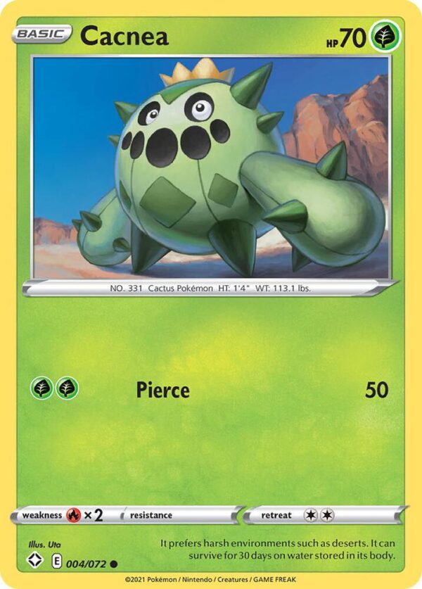 Cacnea 004/072 Reverse Holofoil Shining Fates