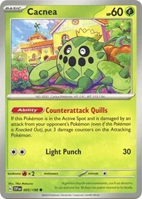 Cacnea | 005/198 | Reverse Holofoil | SV01: Scarlet & Violet Base Set