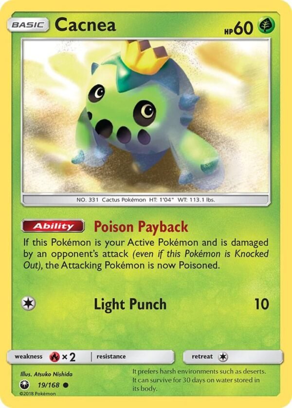 Cacnea 19/168 Normal SM – Celestial Storm Cacnea 19/168 Normal SM – Celestial Storm