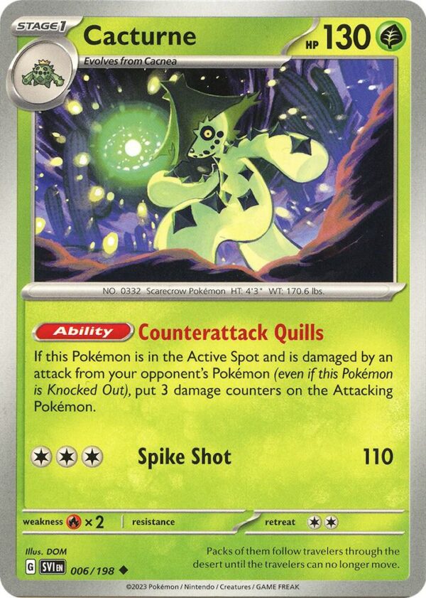 Cacturne 006/198 Normal SV01: Scarlet & Violet Base Set
