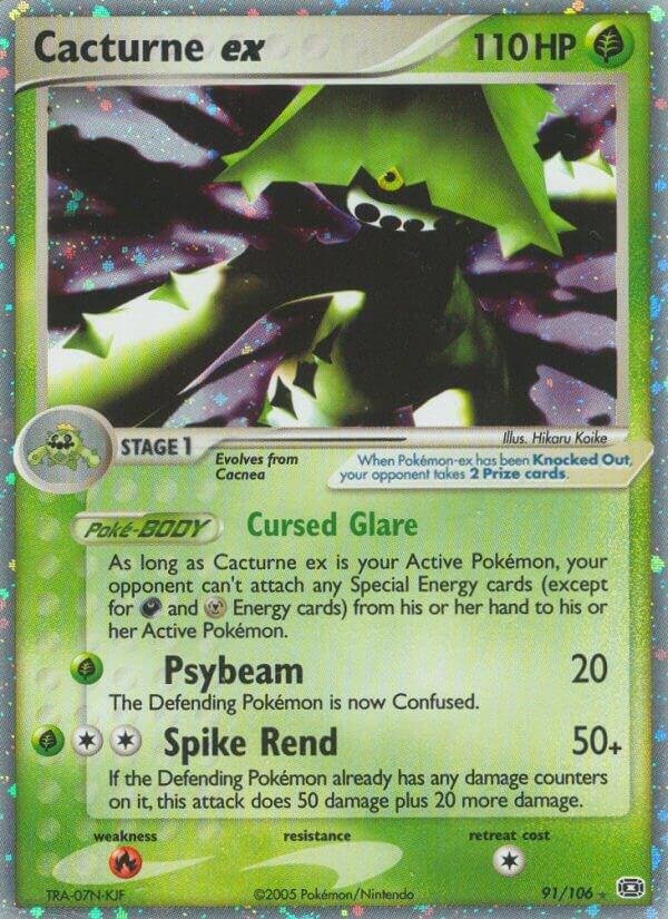 Cacturne ex 91/106 Holofoil Emerald Cacturne ex 91/106 Holofoil Emerald